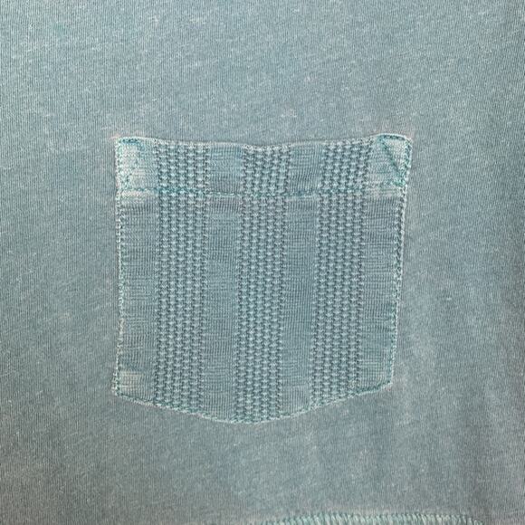 Soft Surroundings womens small blue casual texture short sleeve shirt basic - Picture 4 of 10